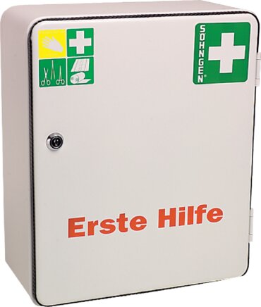 Exemplaire exposé: armoire de secours en acier, verrouillable