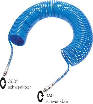 Exemplaire exposé: Tuyau spiralé en polyamide (sortie axiale)