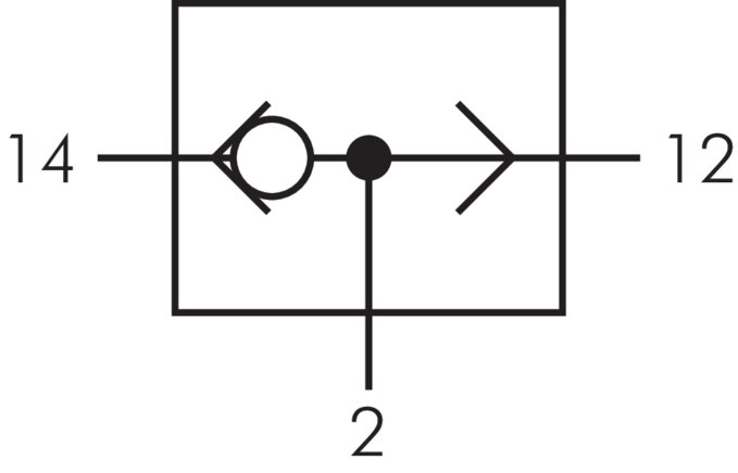 Symbole de commutation: Vanne OU